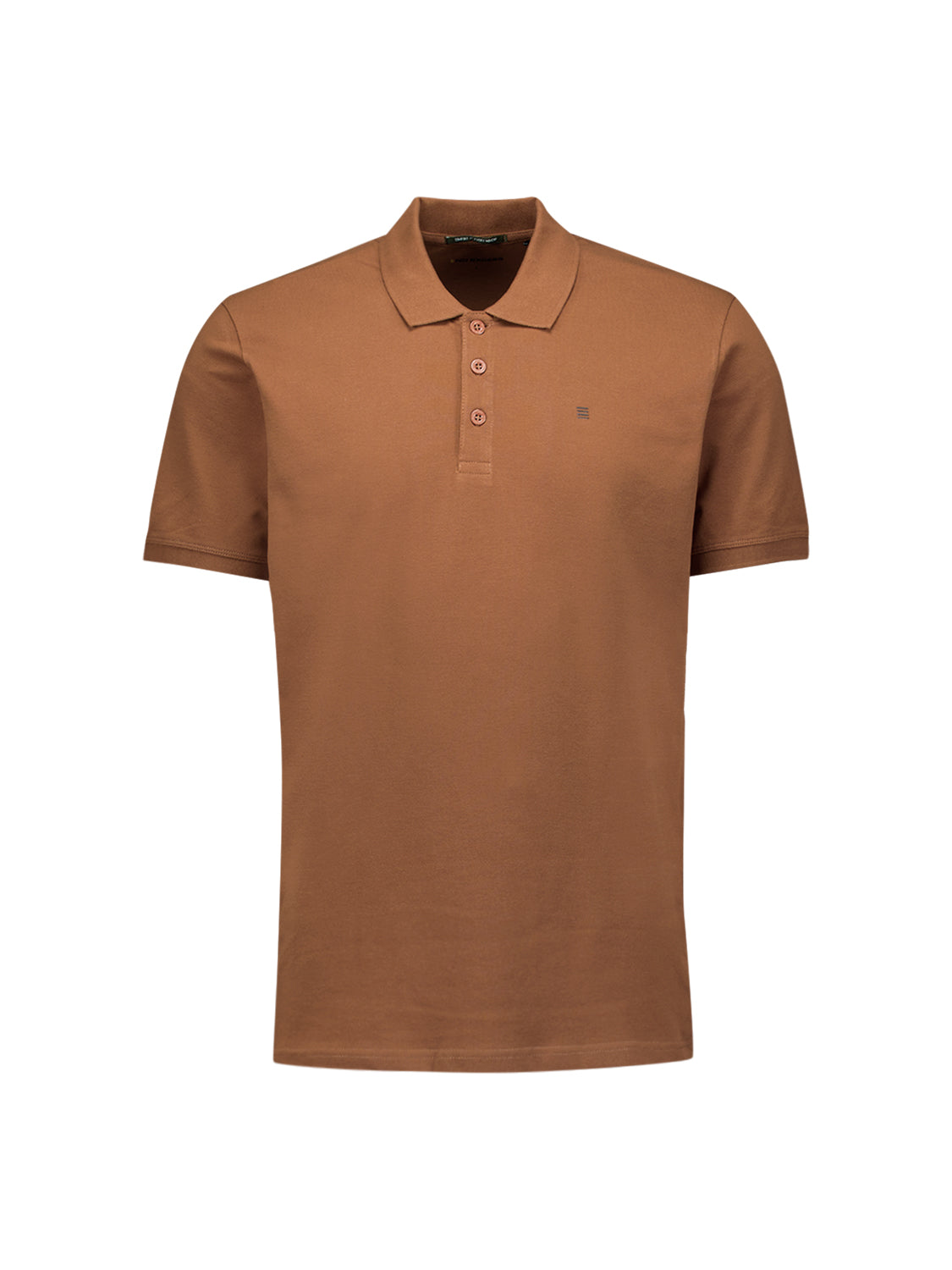 Pique poloshirt | Camel