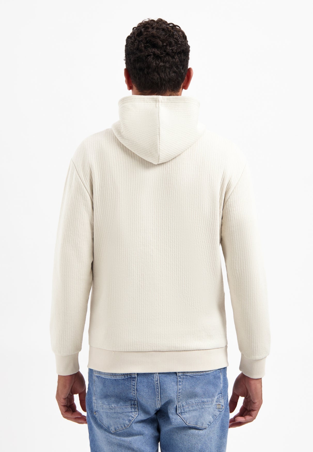 Hooded textured cardigan | Kit