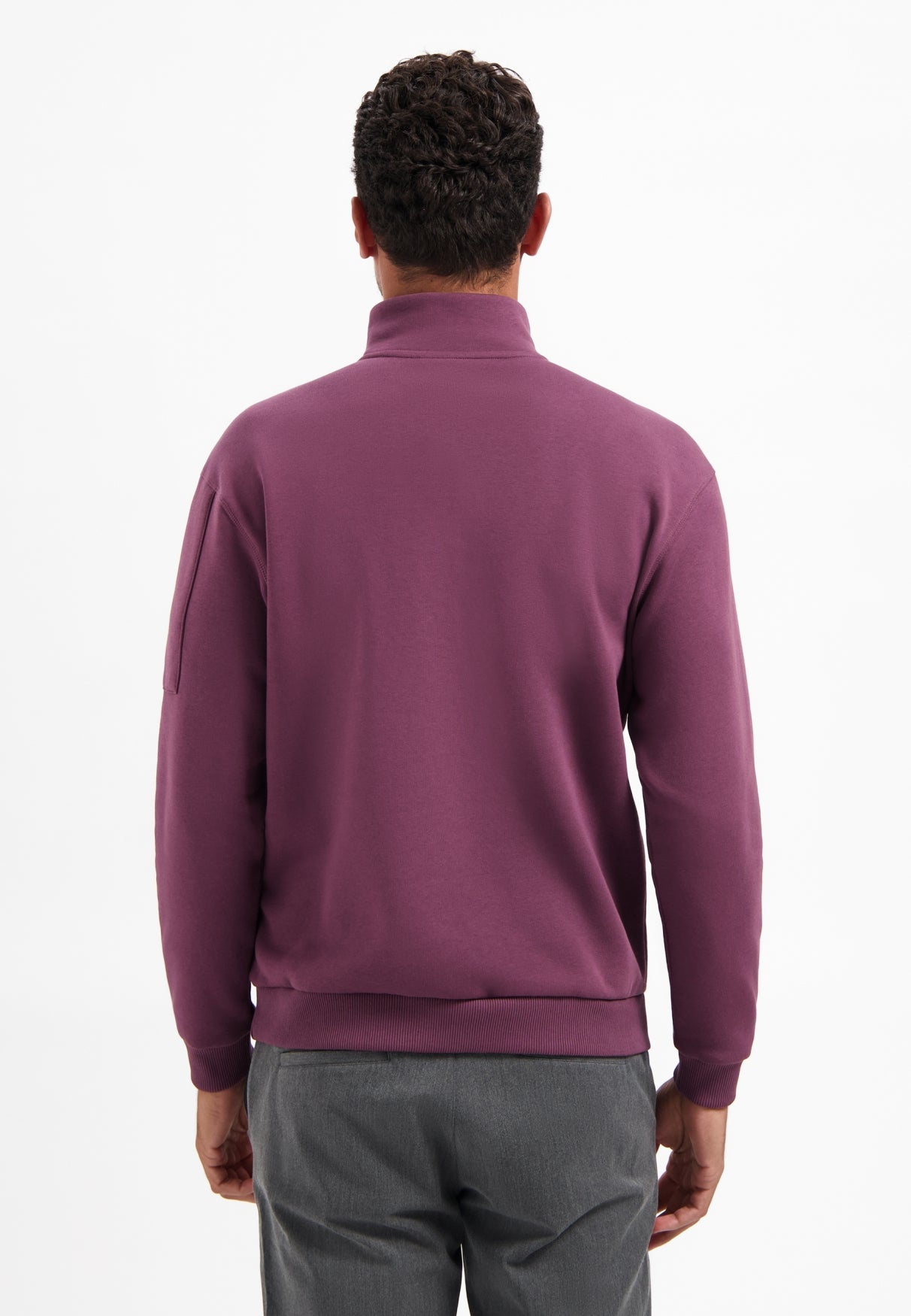 Half-Zip Sweater | Dark Wine