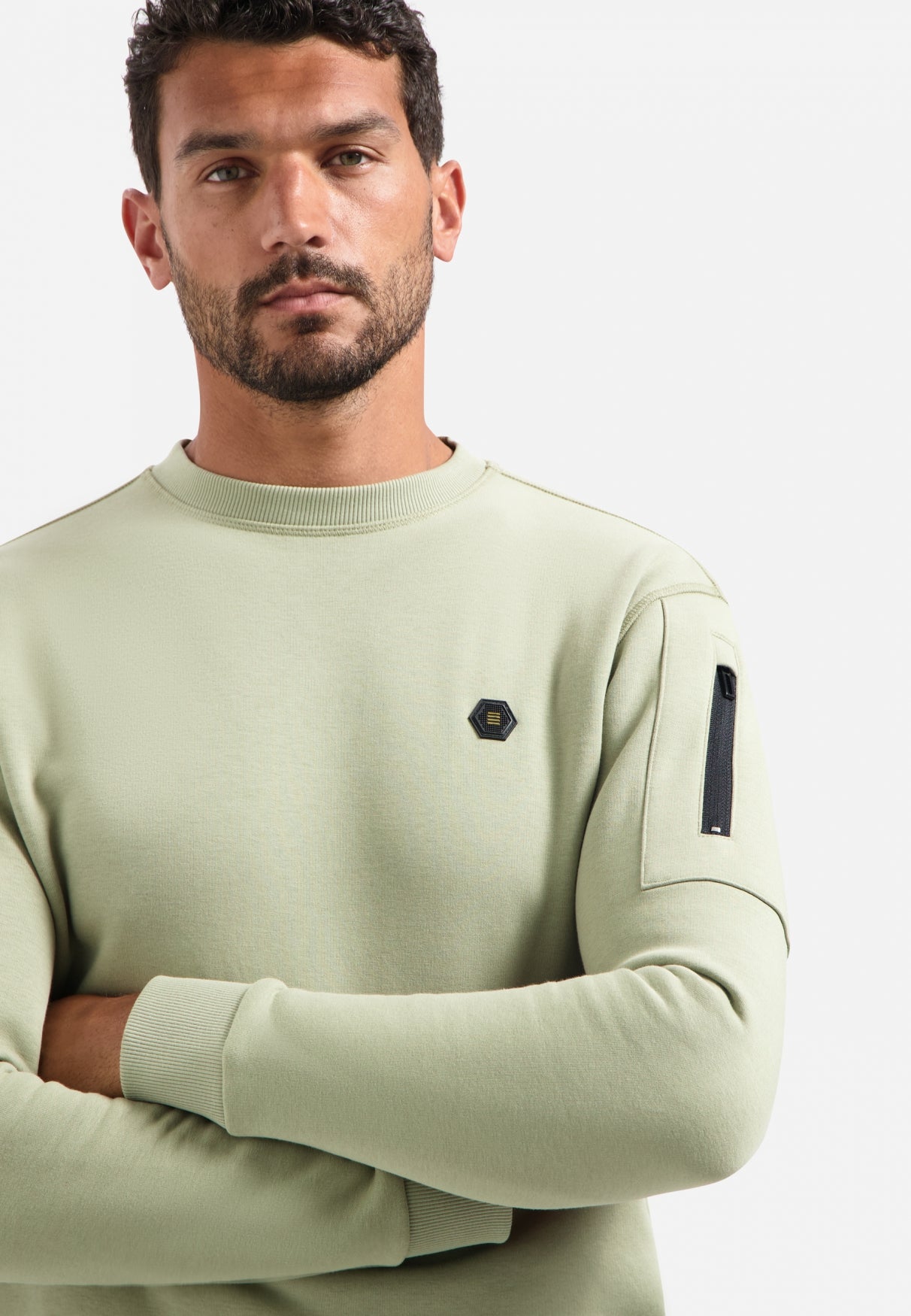 Crewneck sweater | Light Moss