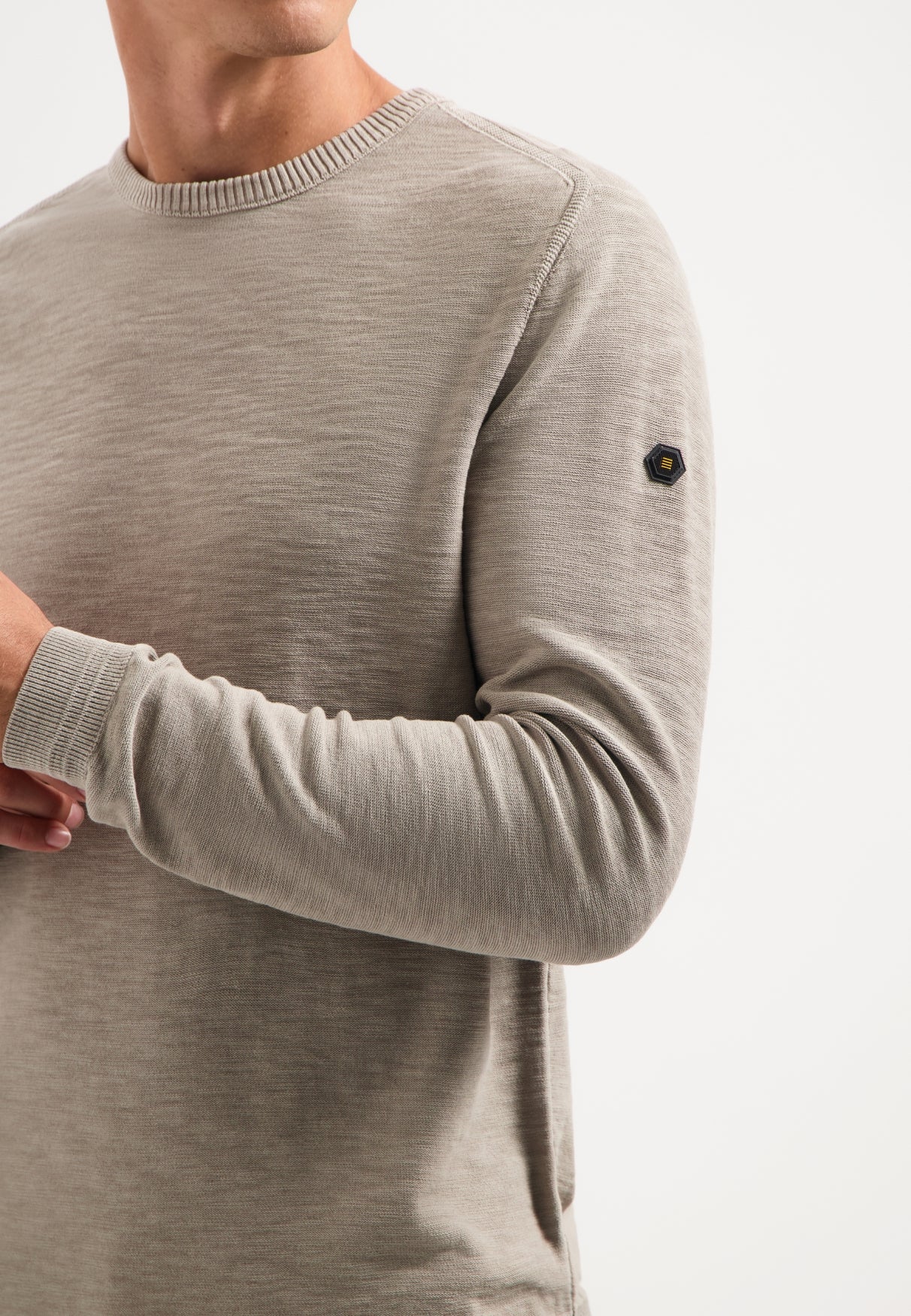 Washed look jumper | Clay