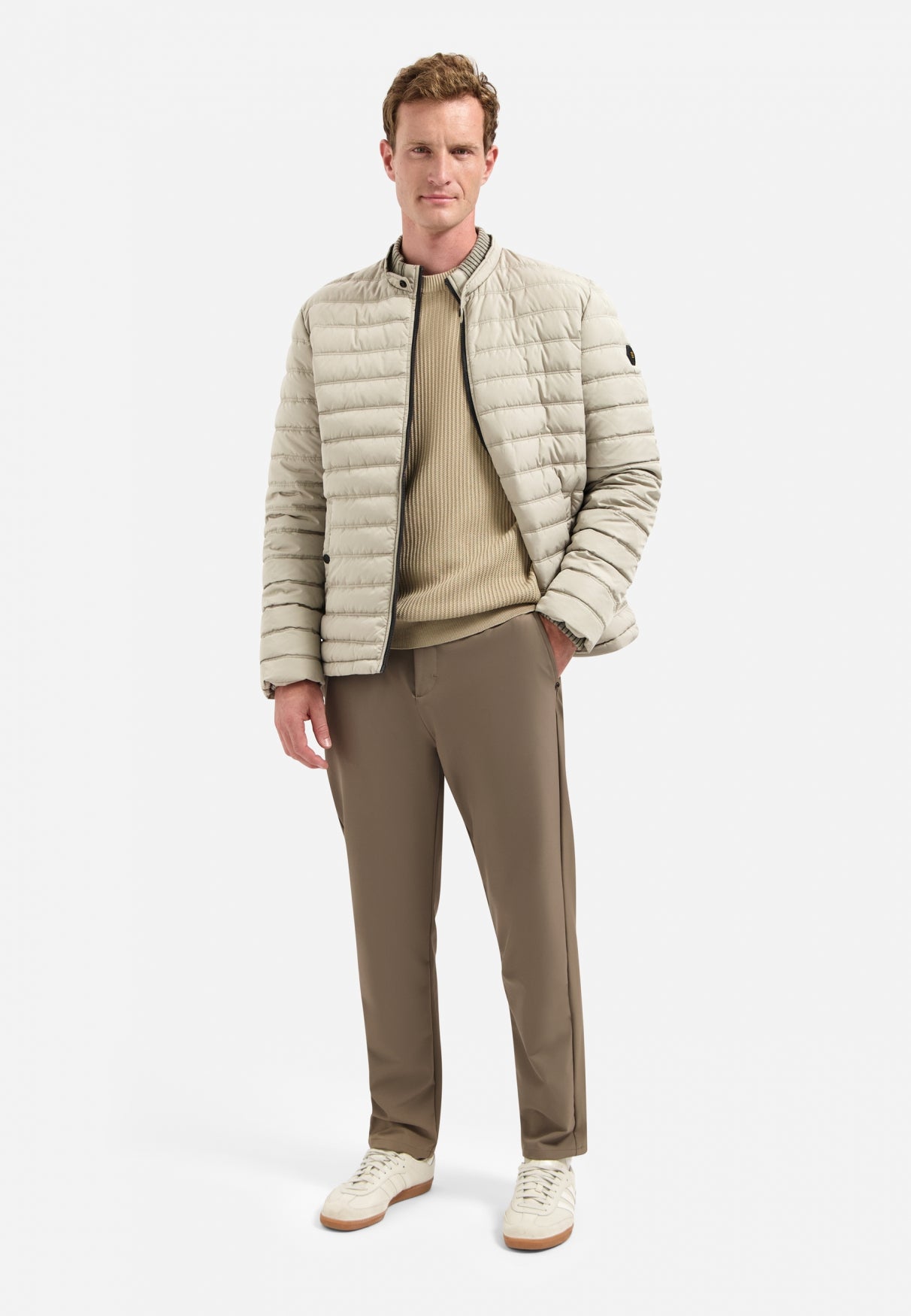 Ribbed jumper | Sand