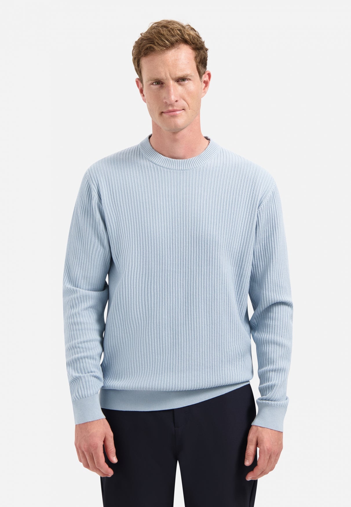 Ribbed jumper | Dusty Blue