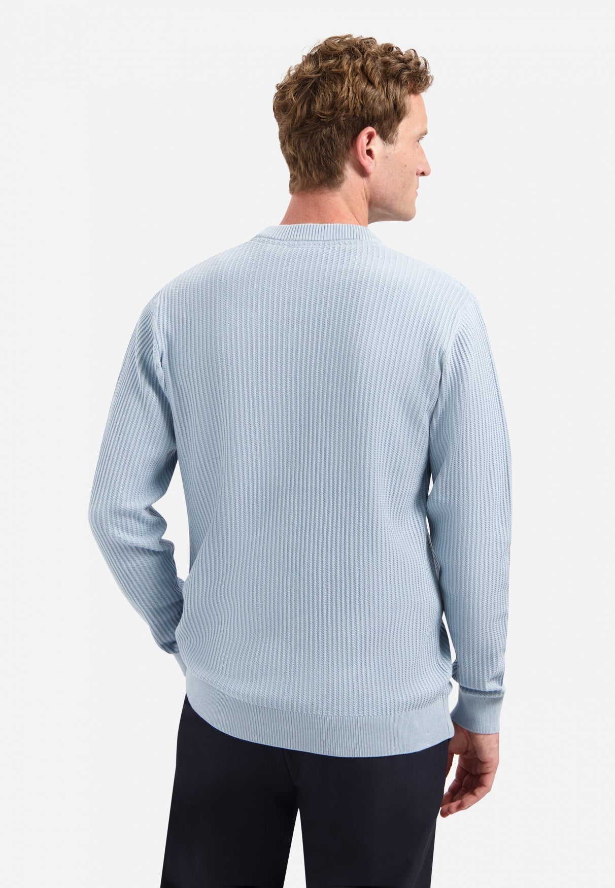 Ribbed jumper | Dusty Blue