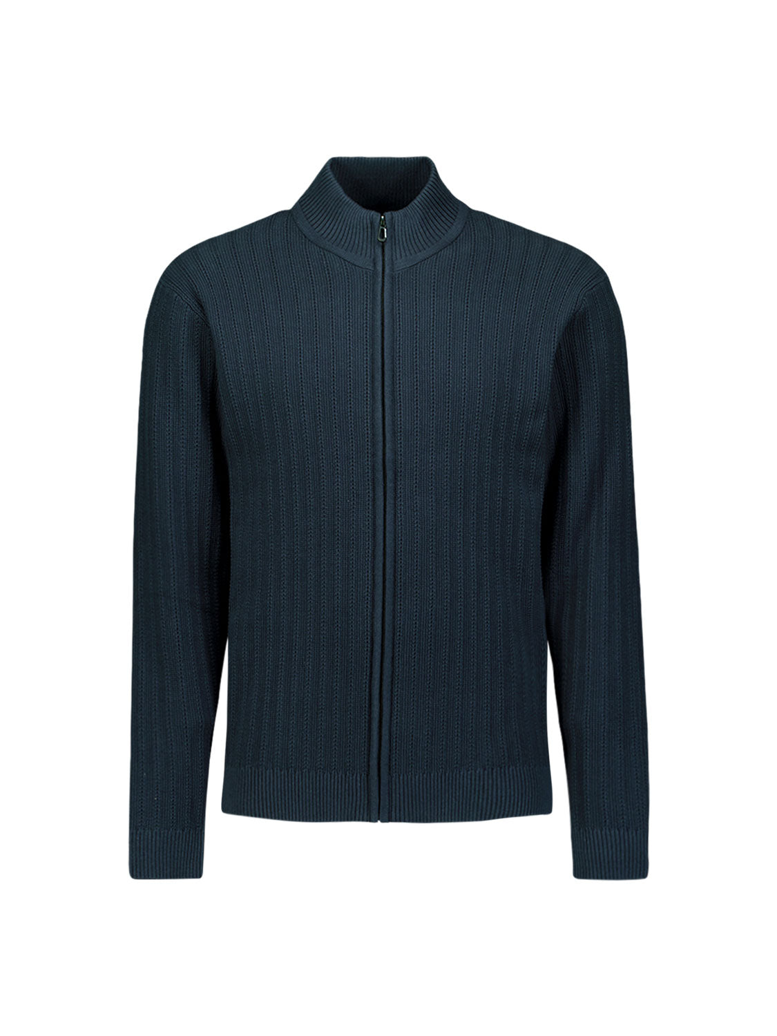 Knitted zip-up cardigan | Night