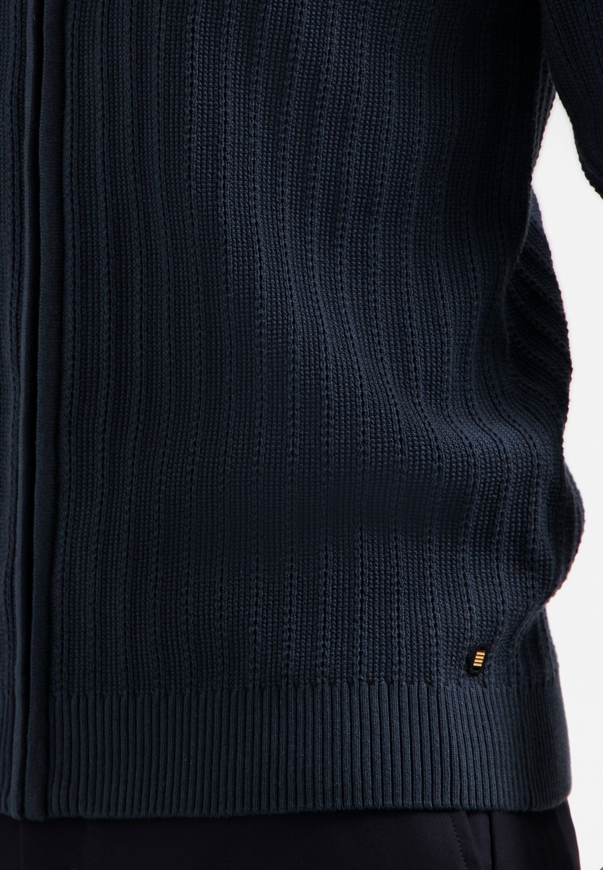 Knitted zip-up cardigan | Night