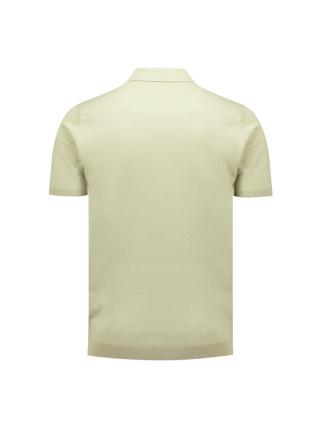 Knitted polo | Light Moss