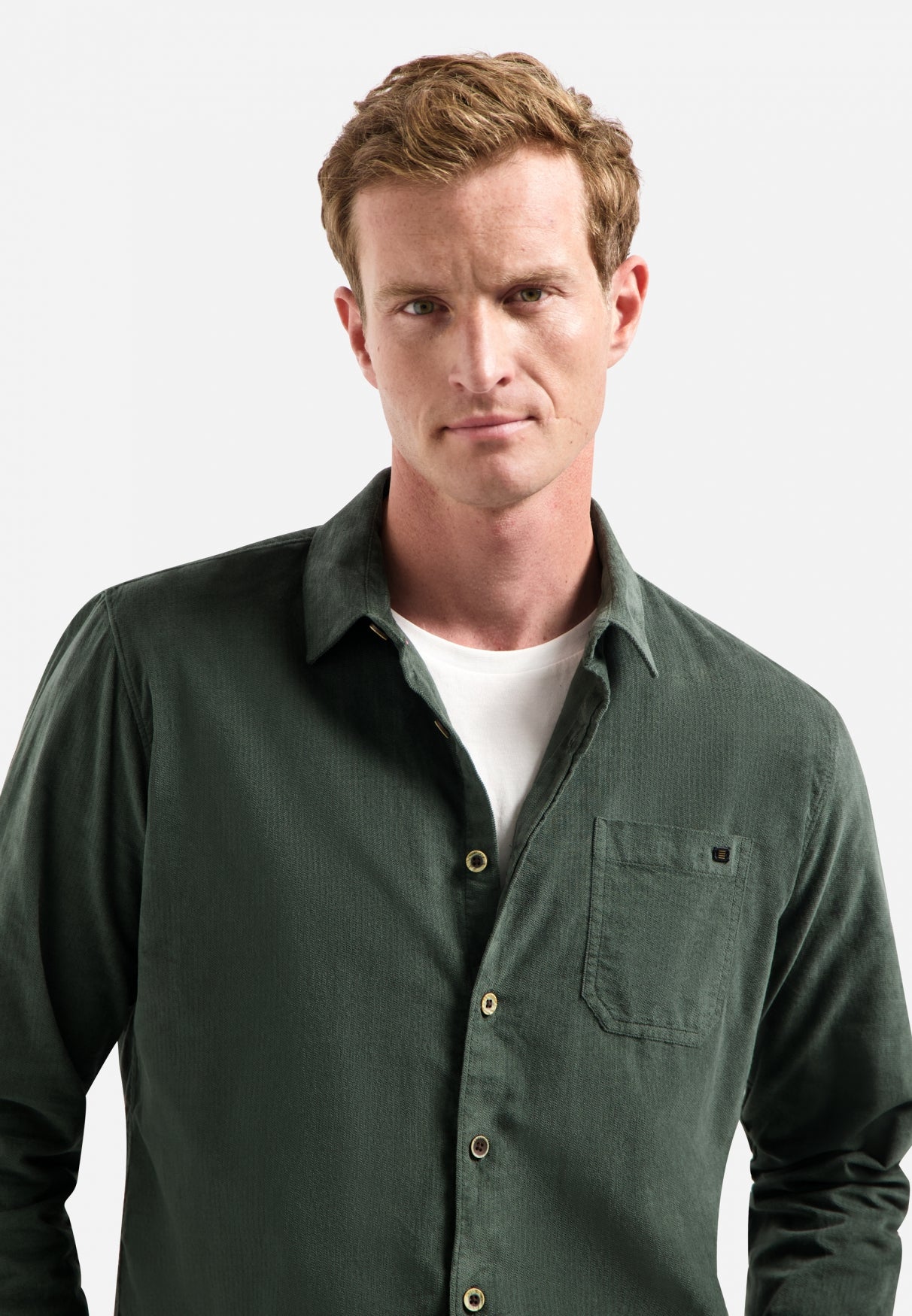 Corduroy shirt | Dark Green