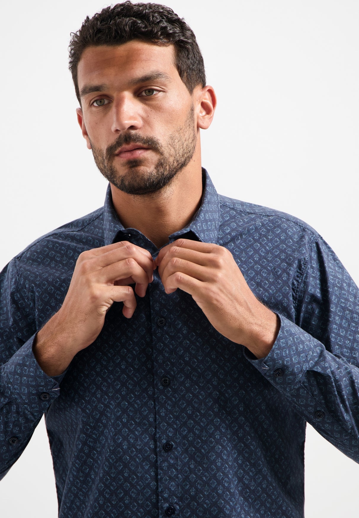 Printed stretch shirt | Night
