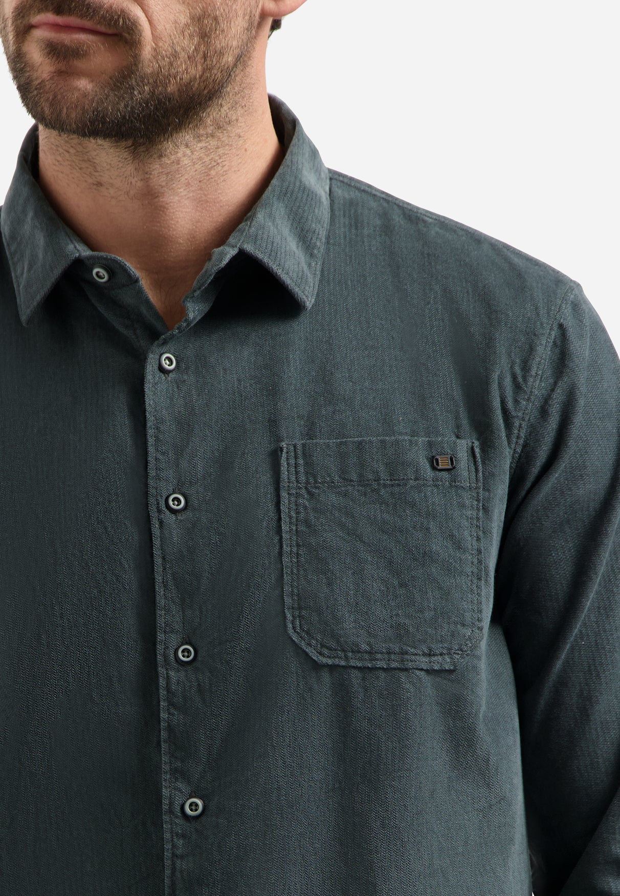 Corduroy shirt | Dark Steel