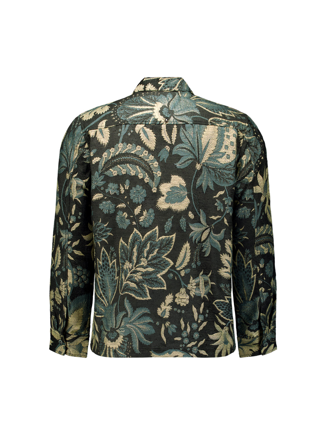 Jacquard overshirt | Zwart