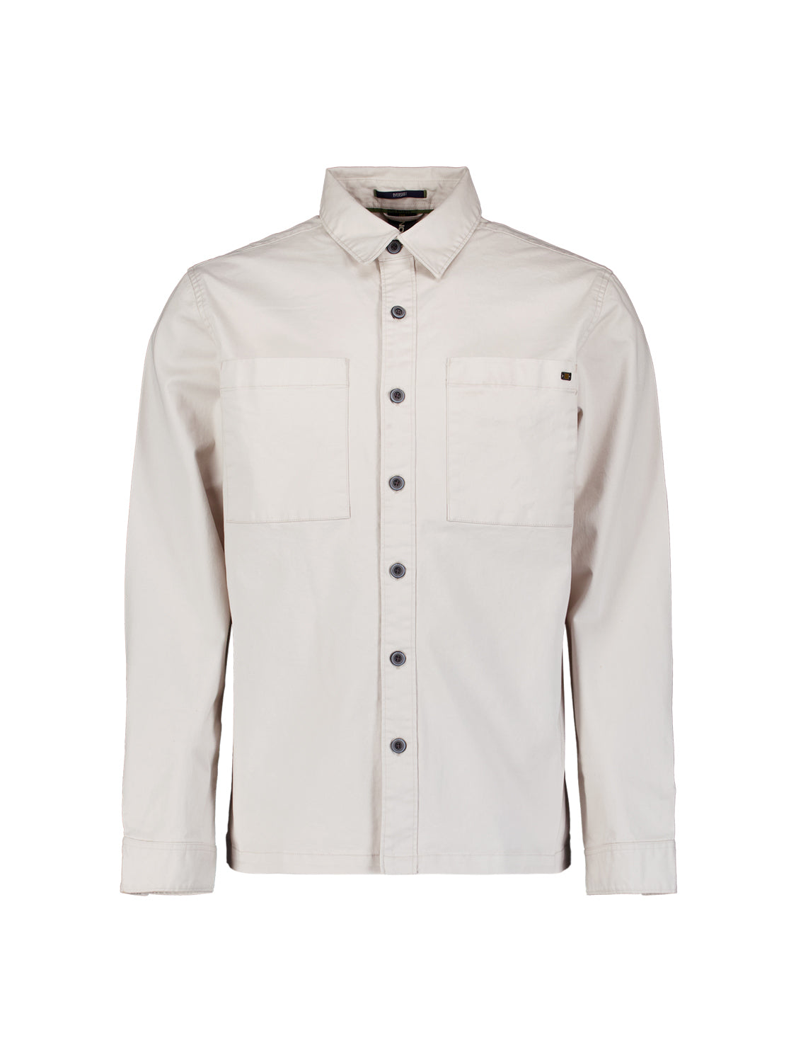 Stretch overshirt | Chalk