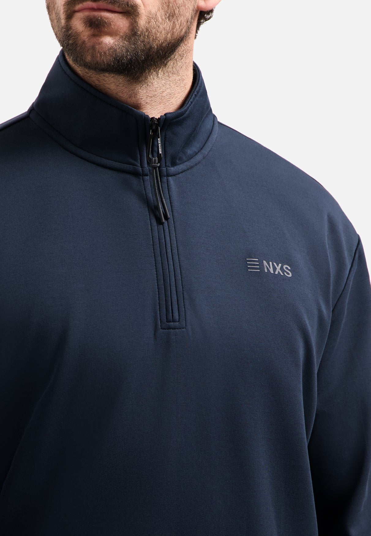 Sweater met halve rits | Night