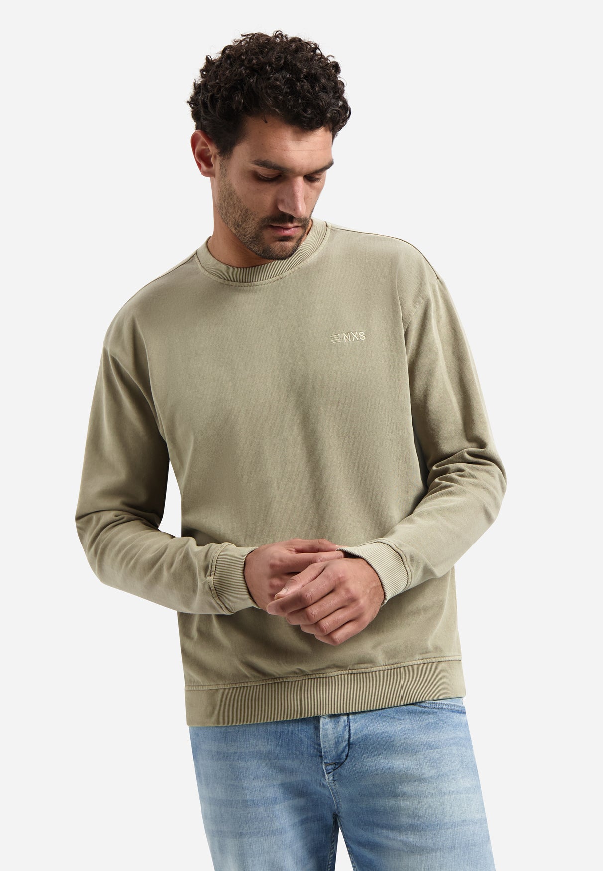 Pull teint en pièce | Taupe