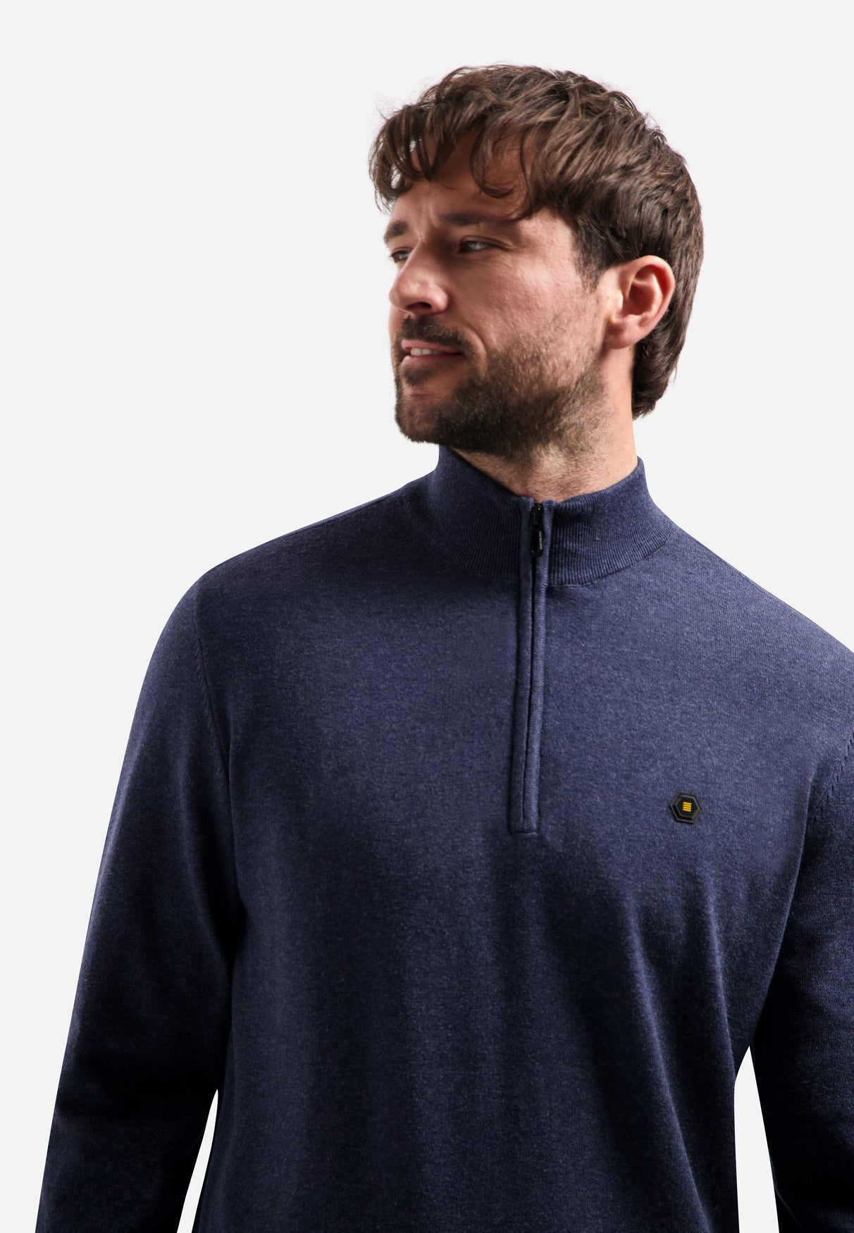 Sweater met halve rits | Night