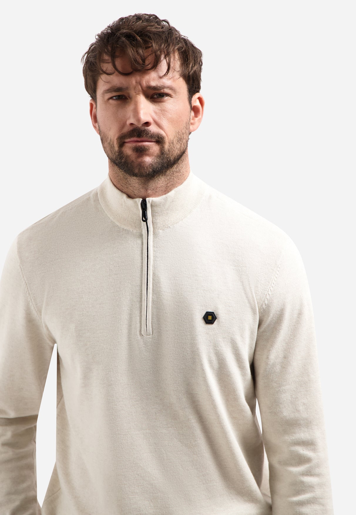 Sweater met halve rits | Kit Melange