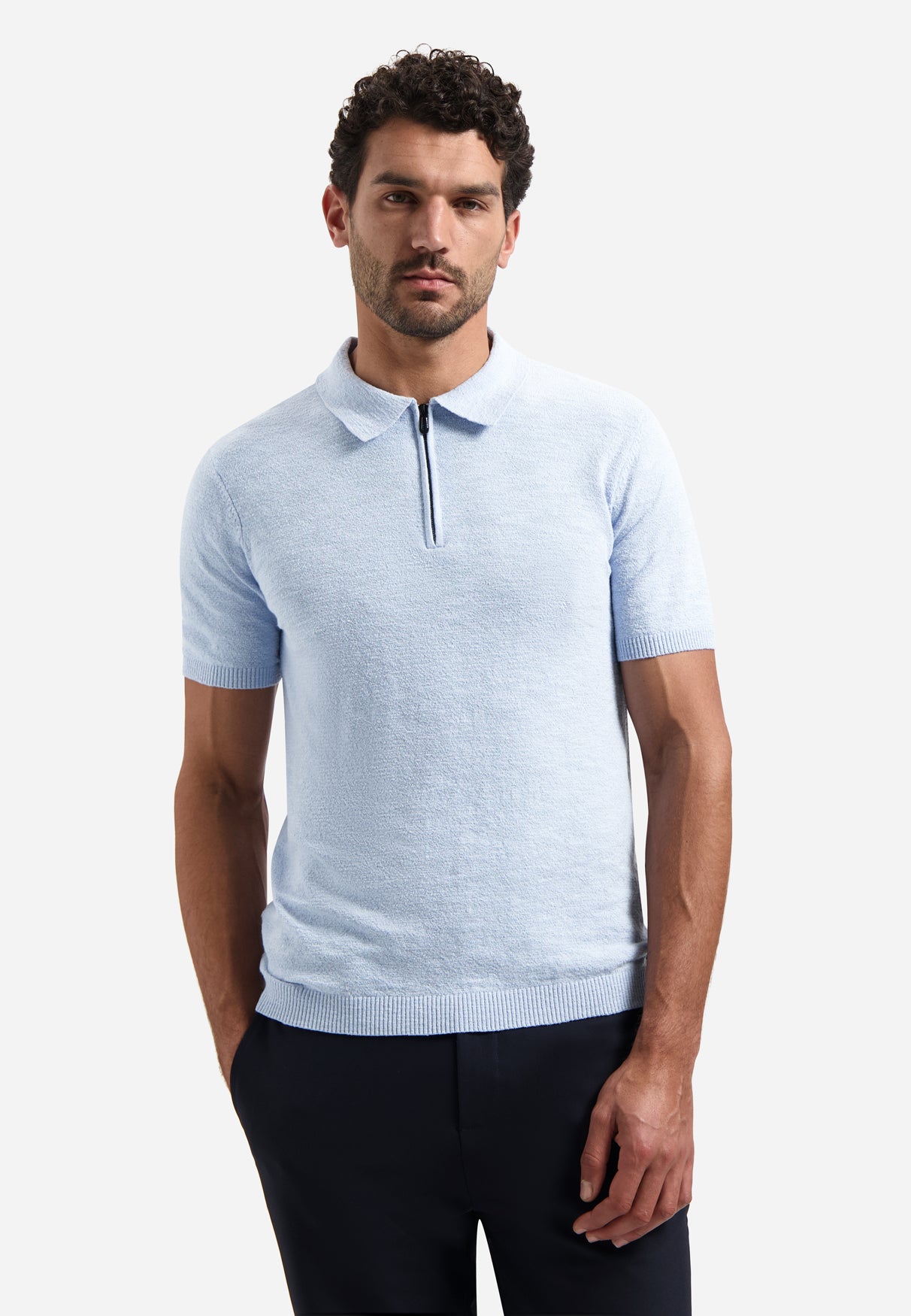 Polo zippé | Blue