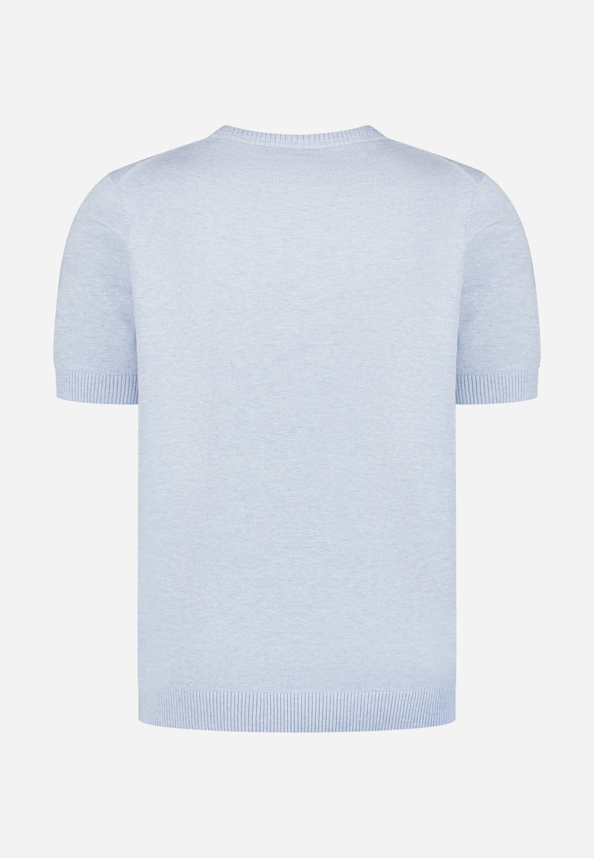 Gebreid T-shirt | Blauw