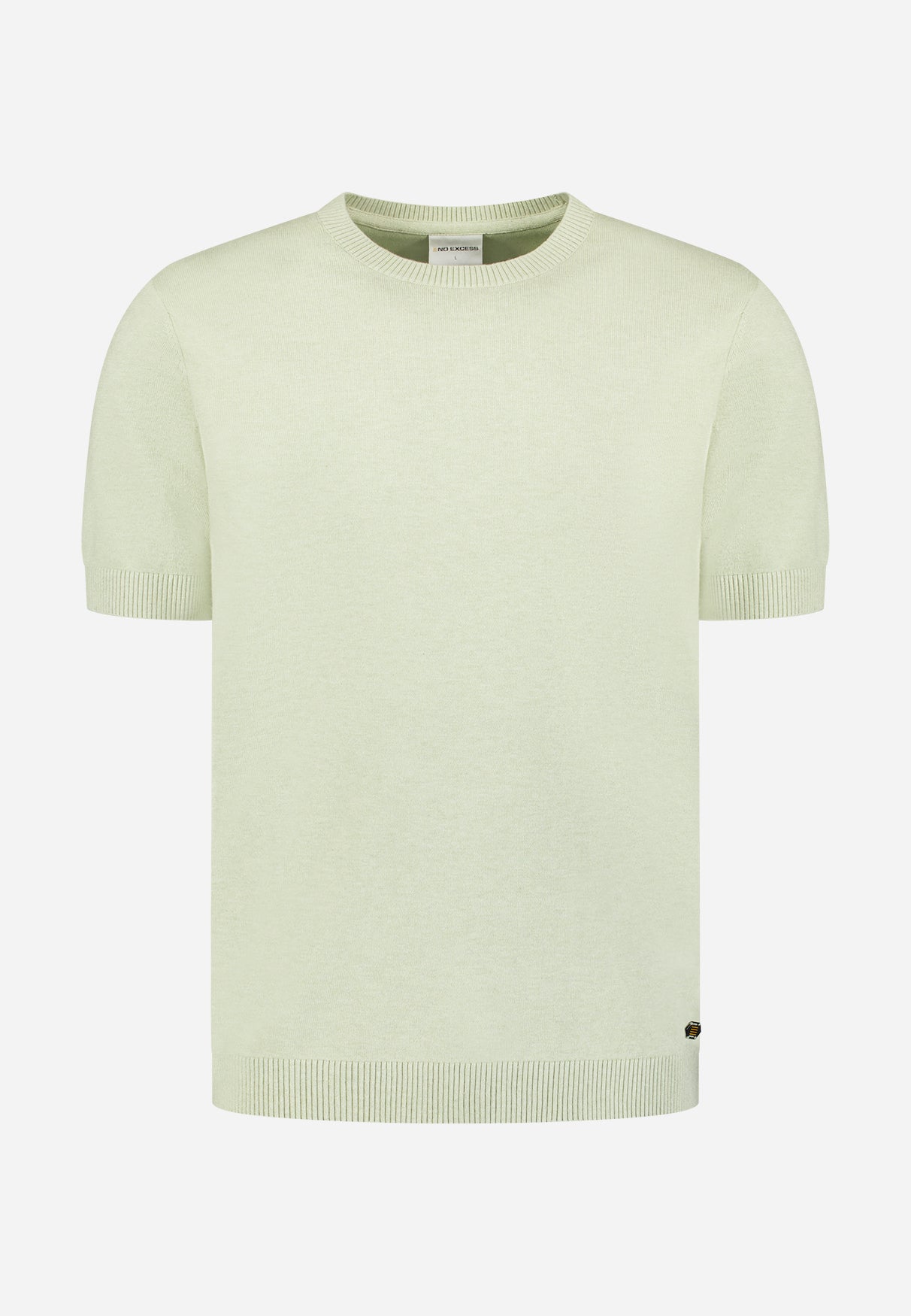 Gebreid T-shirt | Groen