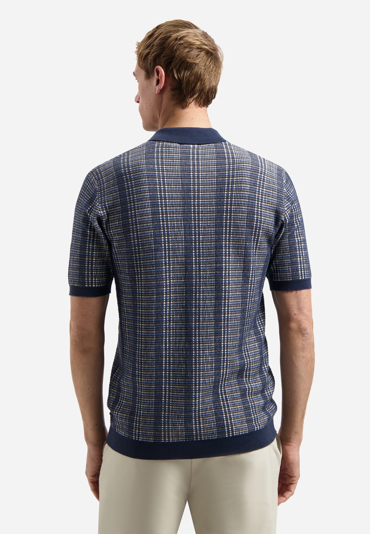 Knitted polo shirt | Night