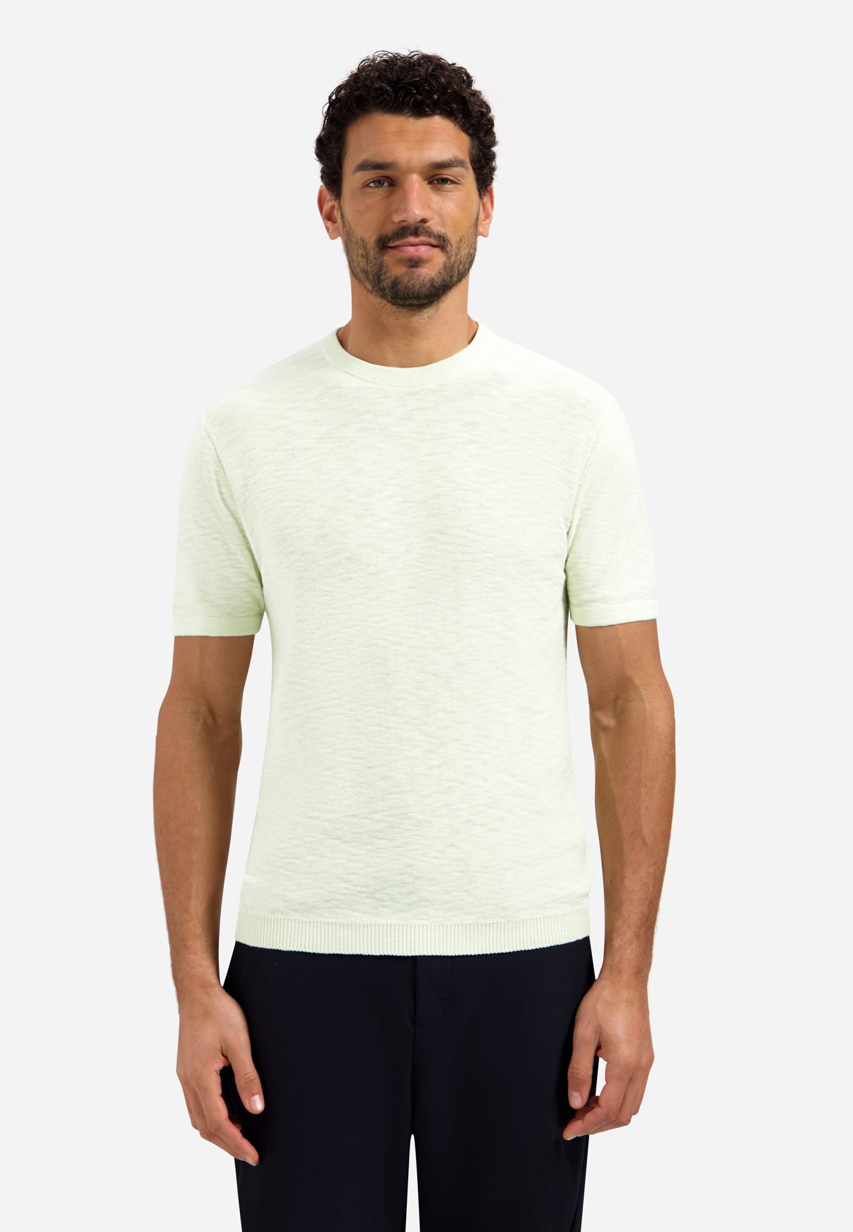 T-shirt en maille slub | Seagreen