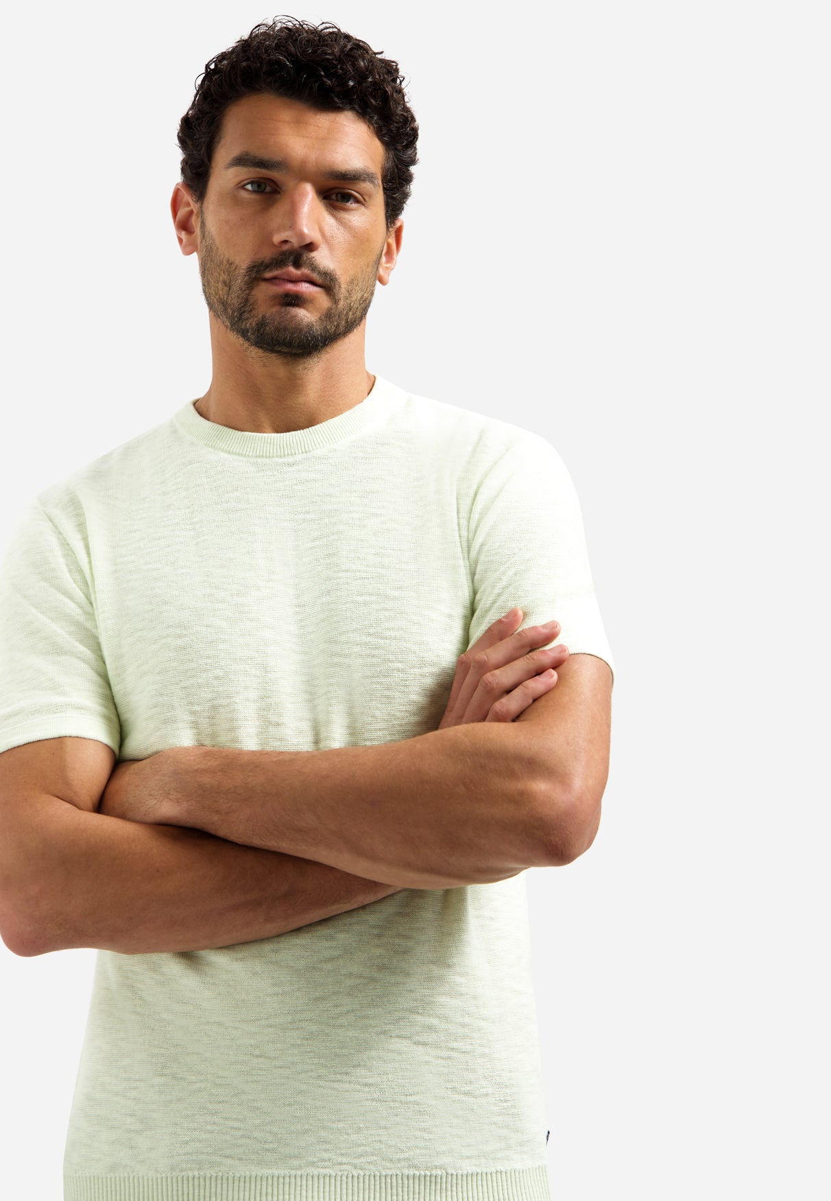 T-shirt en maille slub | Seagreen