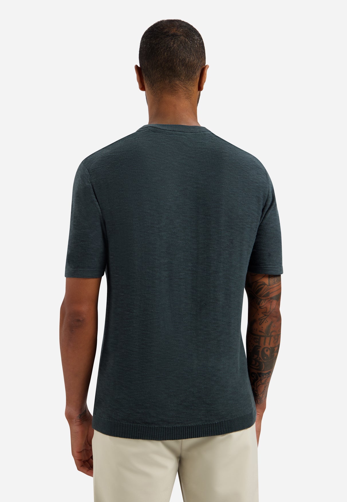 T-shirt en maille slub | Dark Steel