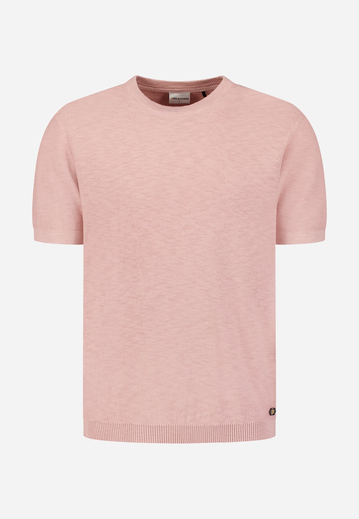 T-shirt en maille slub | Light Mauve