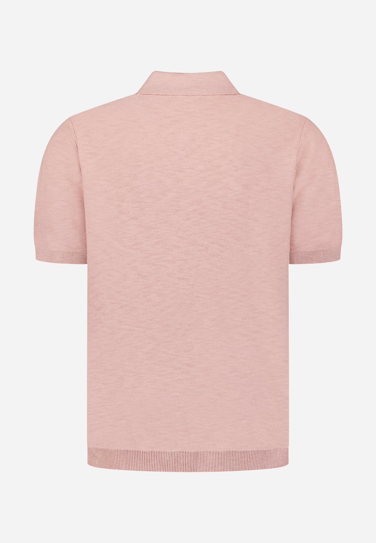 Polo tricoté à col en V | Light Mauve