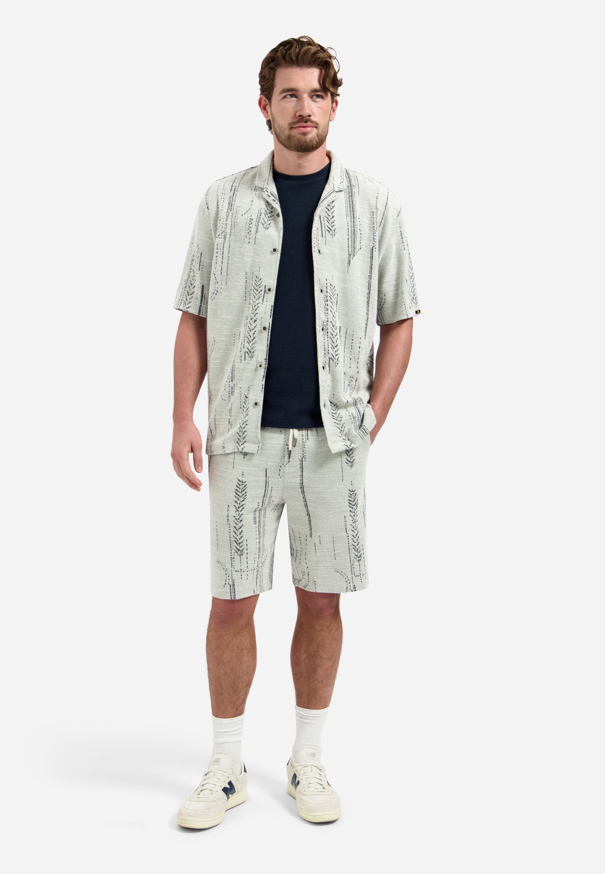 Effen T-shirt met ronde hals | Night