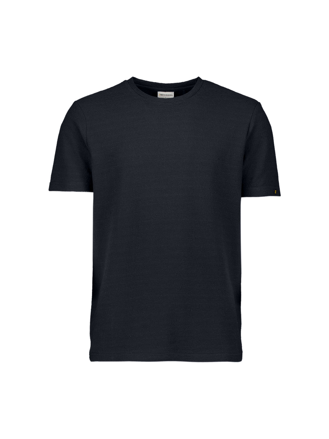 Effen T-shirt met ronde hals | Night