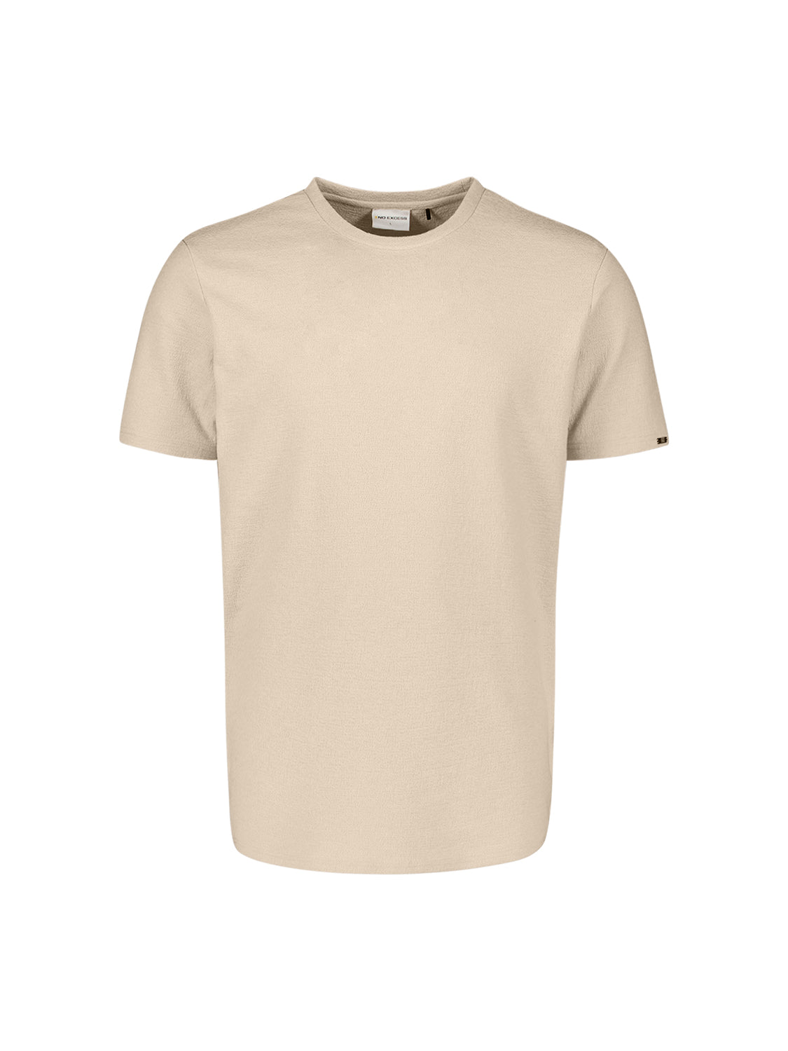 Plain T-shirt with a round neck | Desert