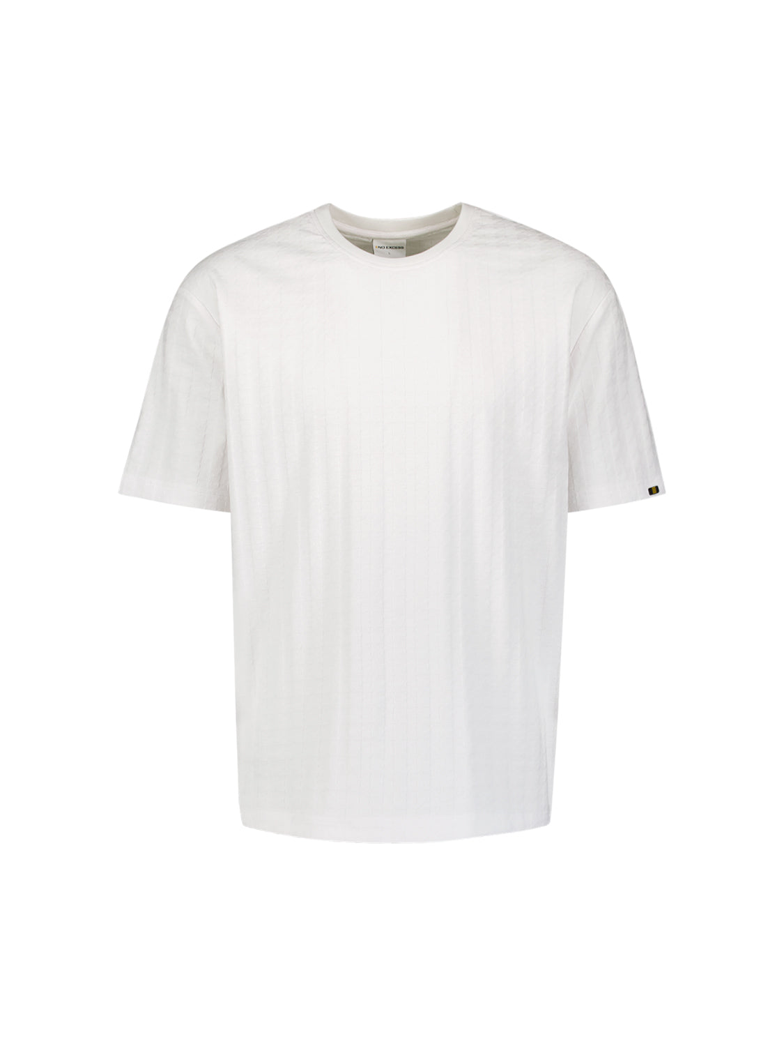 T-shirt uni avec relief | White