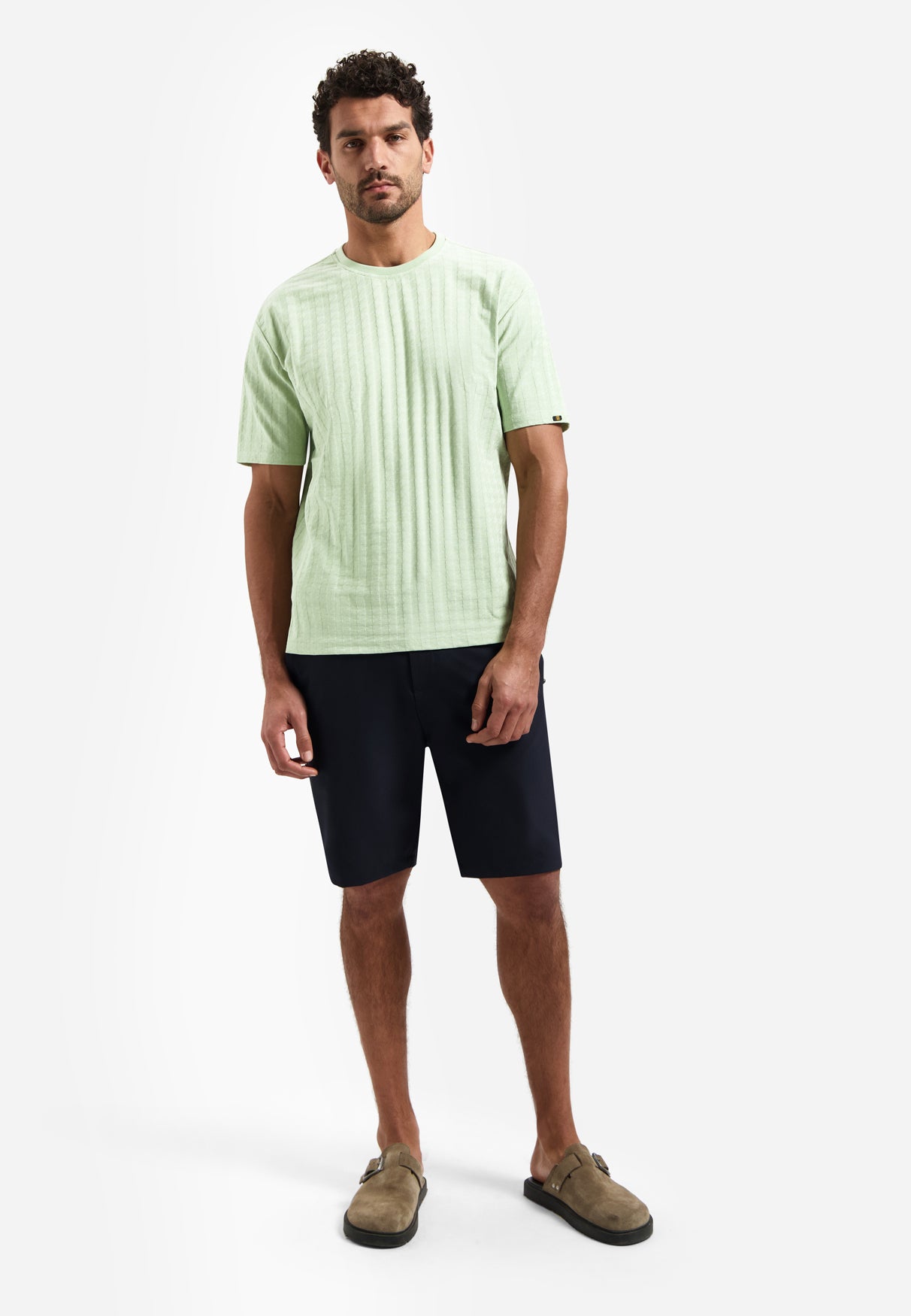 T-shirt uni avec relief | Green