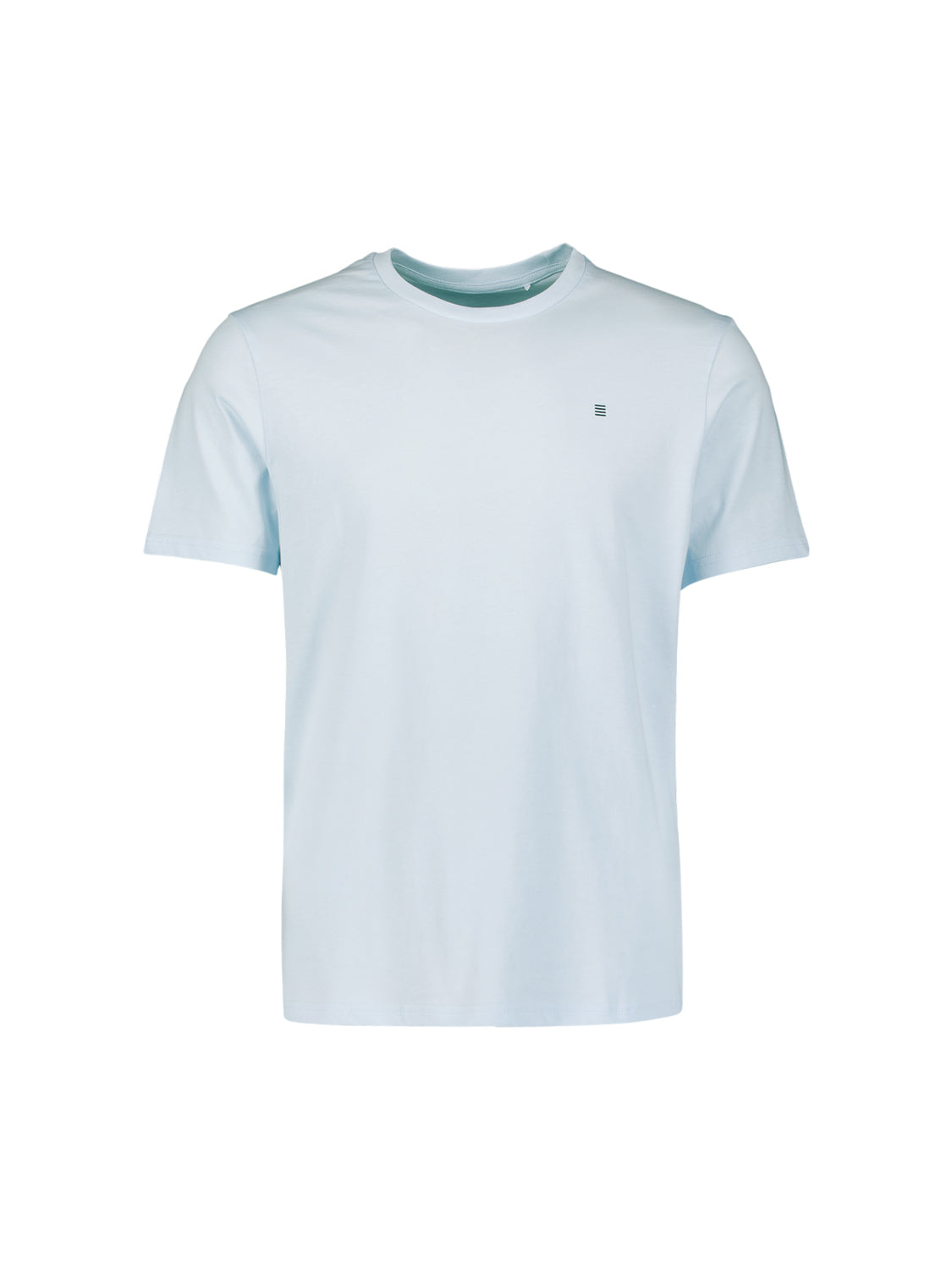 Basic plain T-shirt with round neck. | Sky
