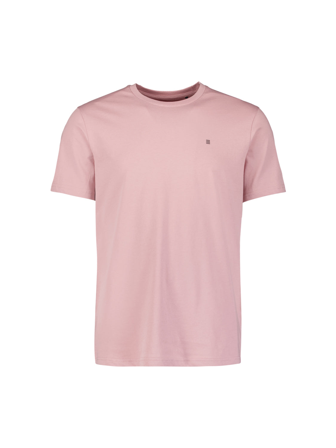 Basic plain T-shirt with round neck. | Light Mauve