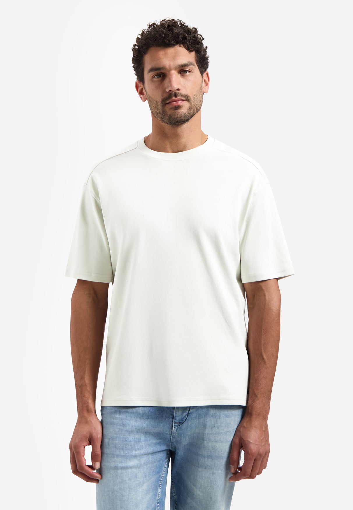 T-shirt interlock à col rond. | Kit