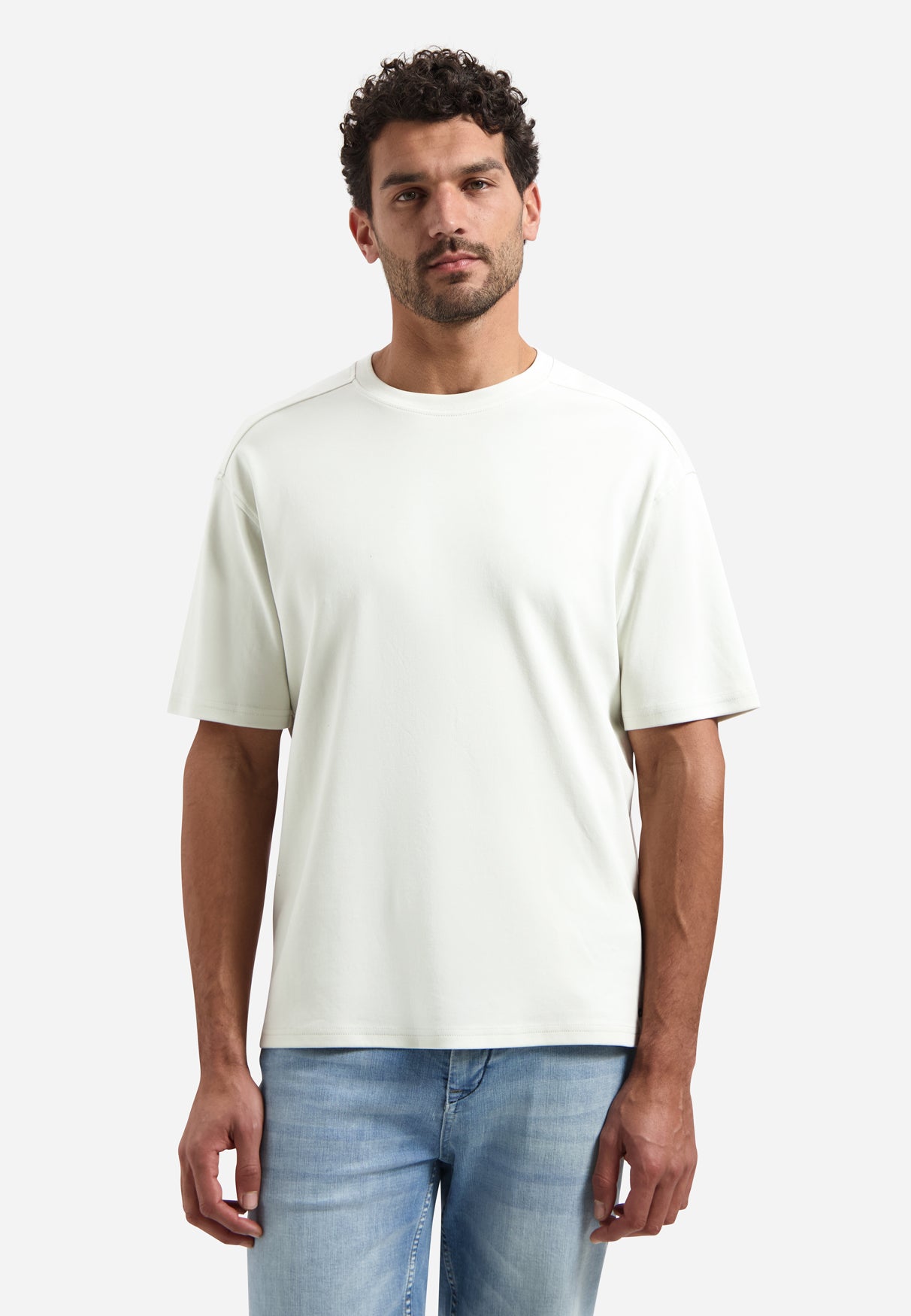 T-shirt interlock à col rond. | Kit