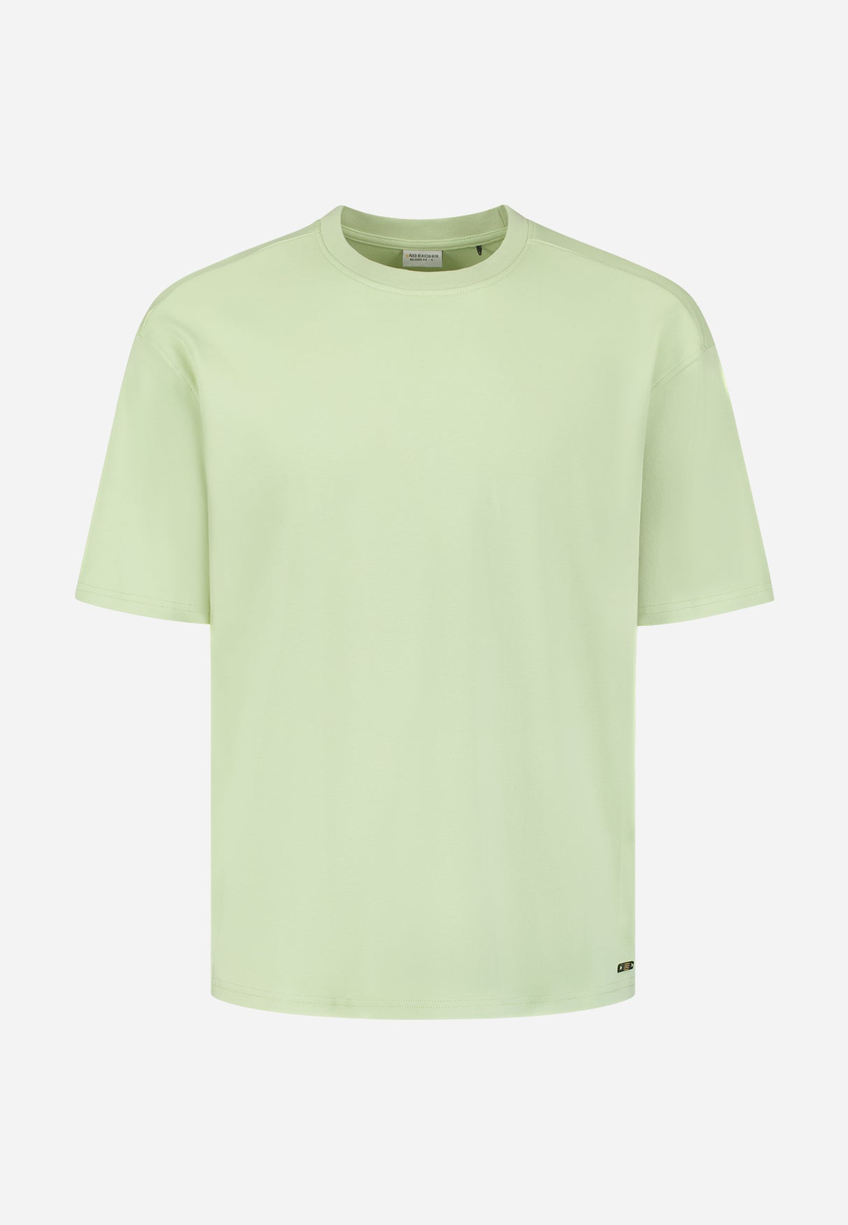 T-shirt interlock à col rond. | Green