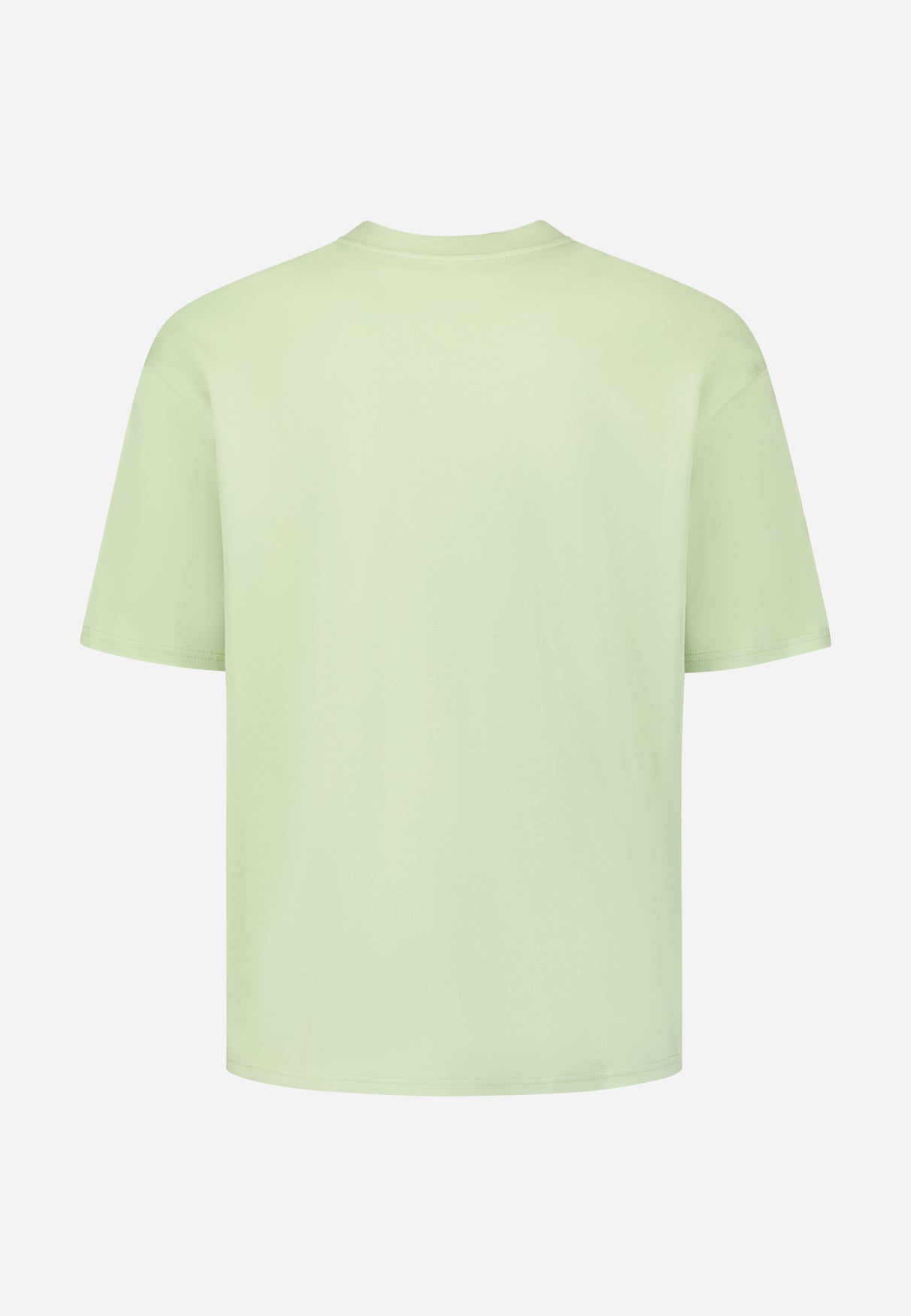 T-shirt interlock à col rond. | Green