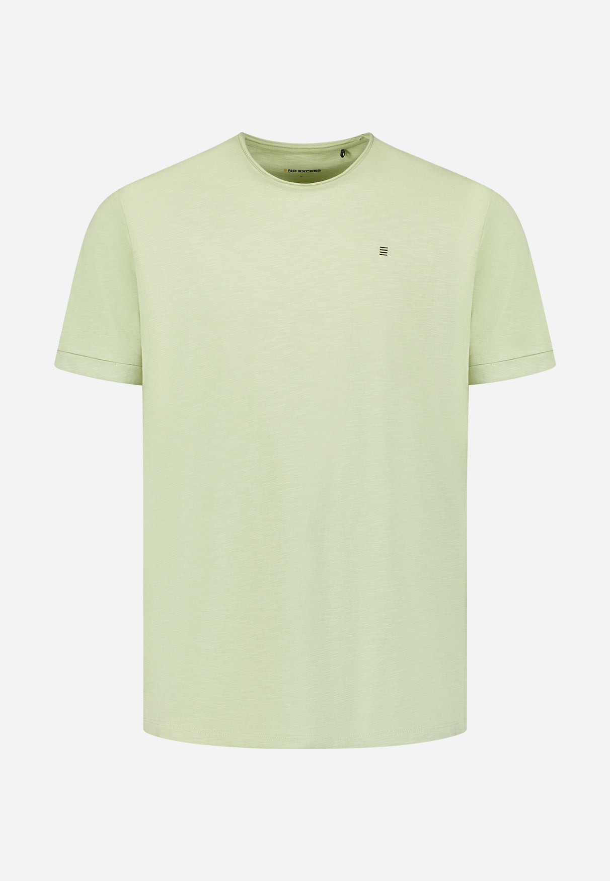 Slub T-shirt met ronde hals | Green