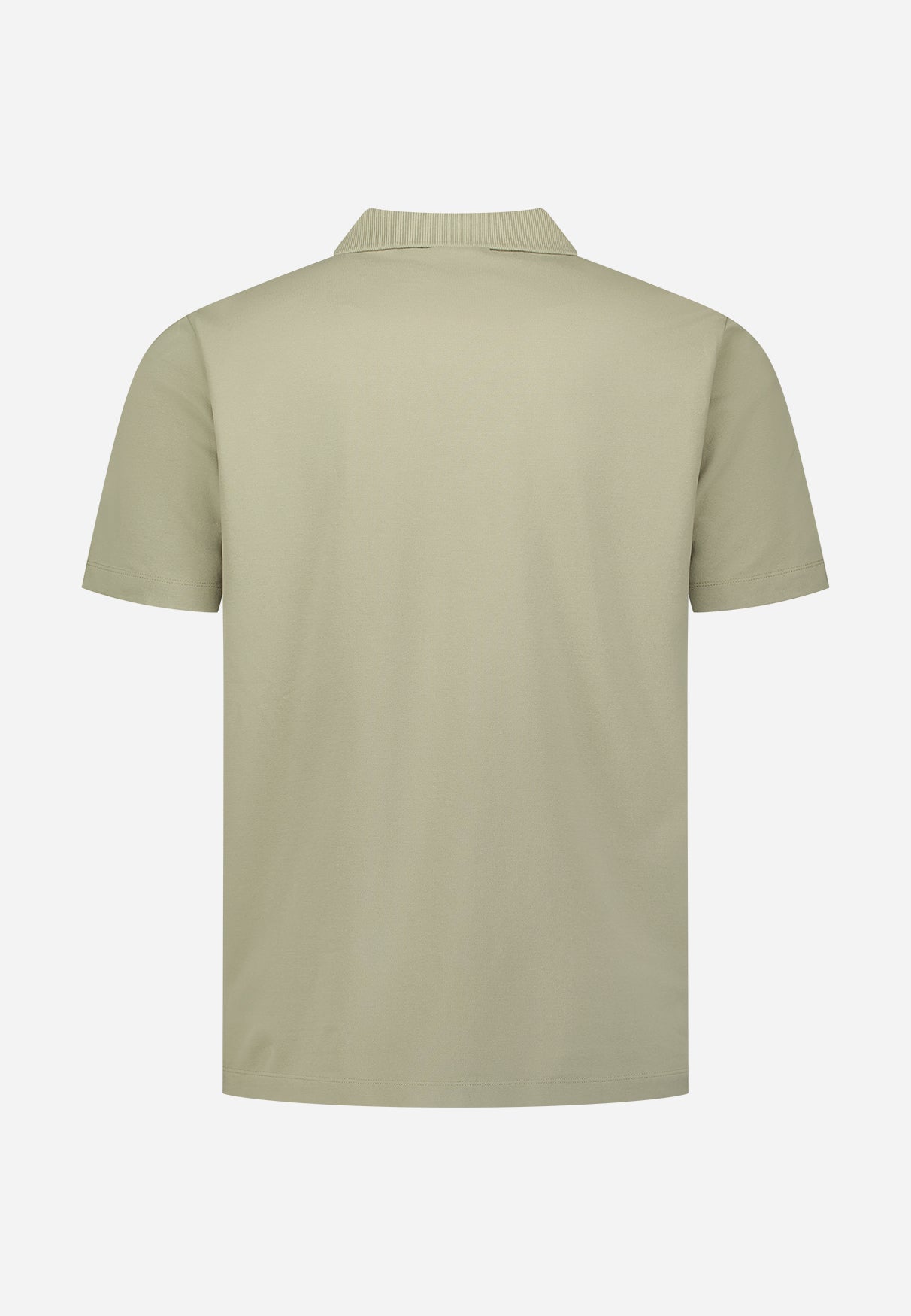 Basic polo met V-hals | Taupe