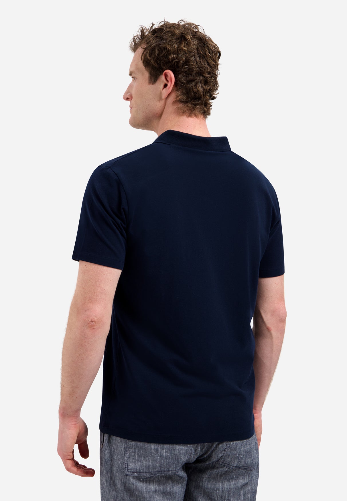 Polo shirt with V-neck | Night