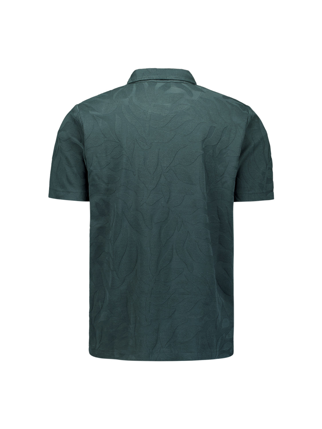 Jacquard polo shirt with half-zip | Dark Steel