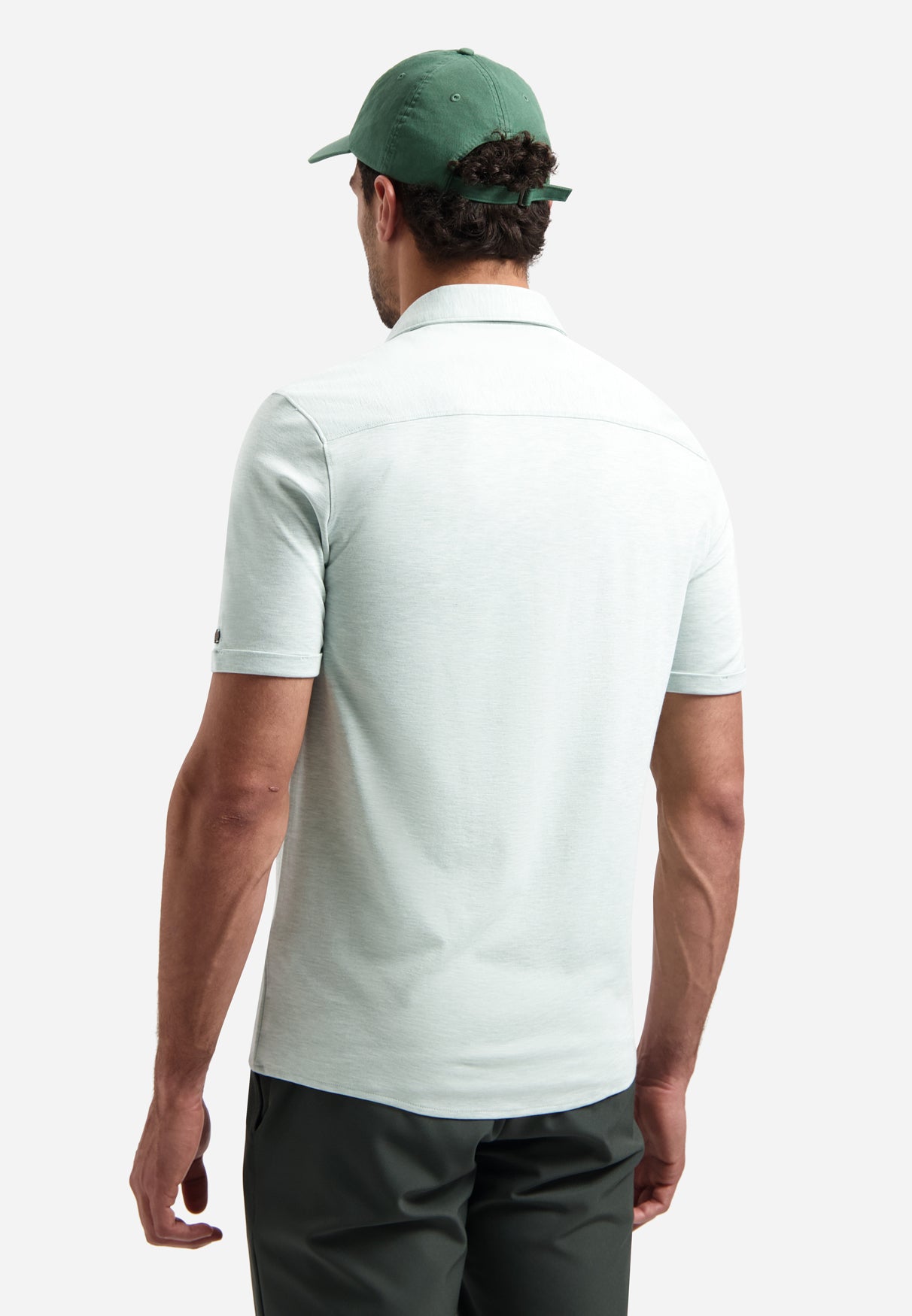 Poloshirt met knopen | Seagreen