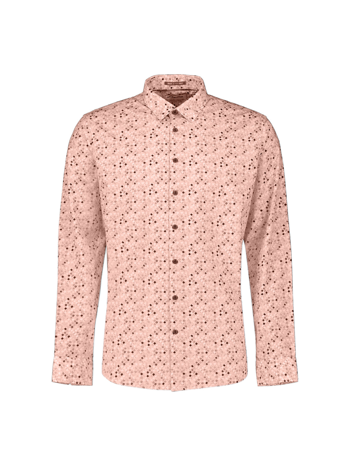 Chemise avec micro-imprimé | Light Mauve