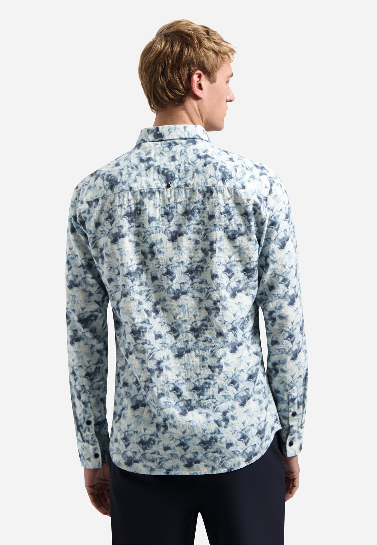 Shirt with floral print | Blue
