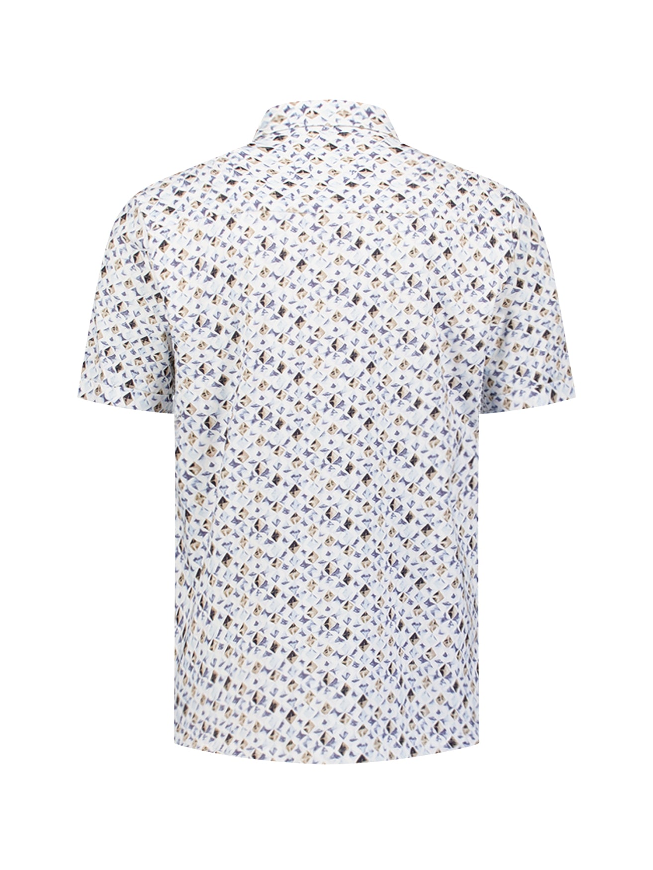 Printed shirt with short sleeves | Blue