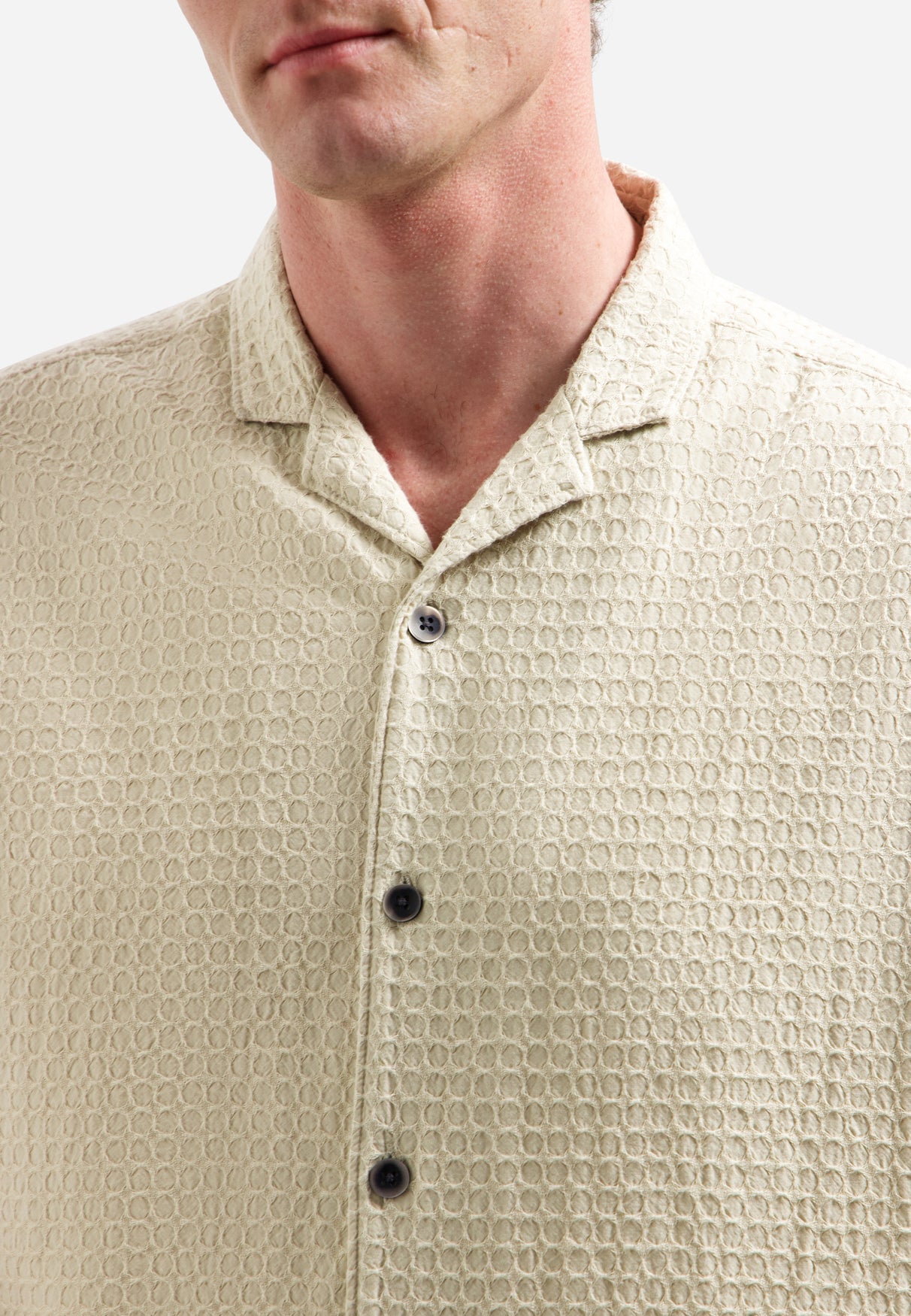 Chemise à manches courtes en coton | Desert