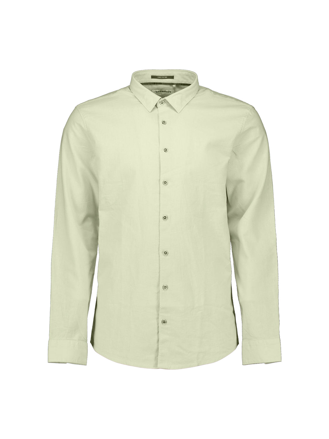 Linen blend shirt | Seagreen